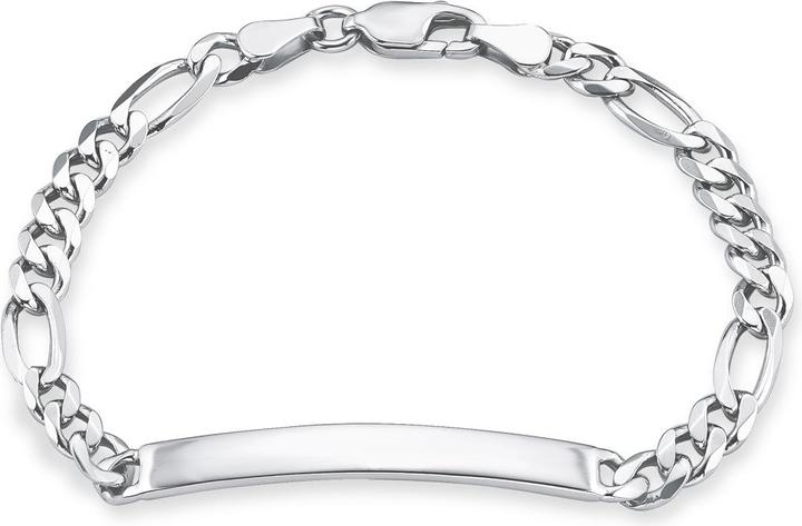 Amor ID Bracelet Figaro (19 cm, Silber)