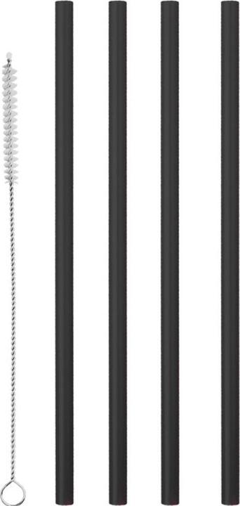 Produktbild Metaltex Trinkhalme Kunststoff 12 Stück schwarz (12 x)