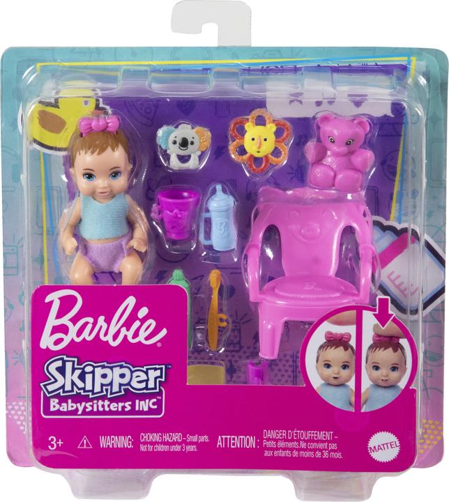 Actual product image Mattel Lalka Barbie Dziecko i akcesoria - mycie zębów