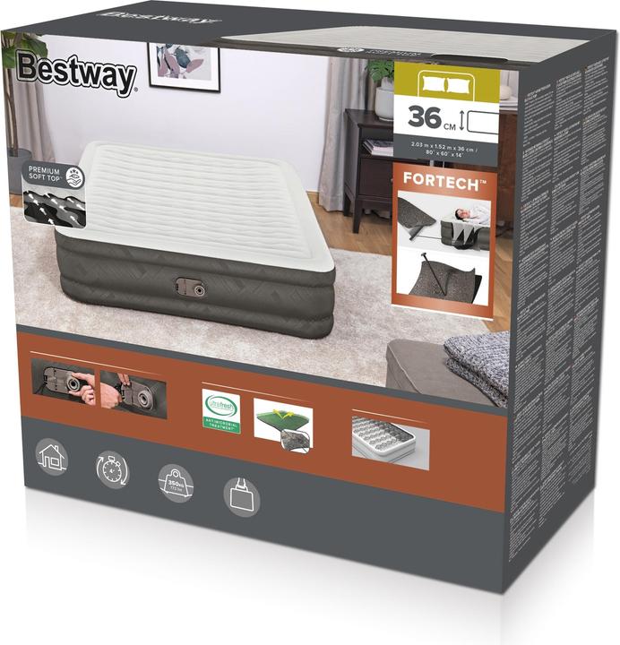 Produktbild Bestway Fortech Airbed Queen 203x152x36cm (150 x 200 cm)