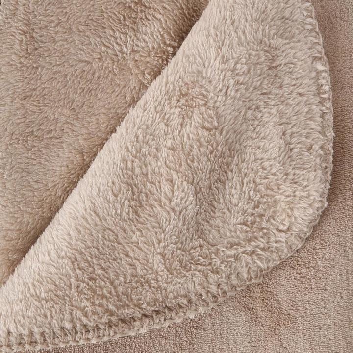Produktbild Atmosphera Leinen Microfaser Plaid 180x230, beige (180 x 230 cm)