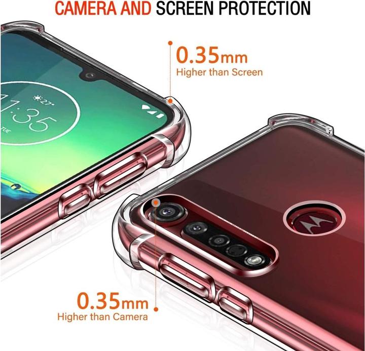 Produktbild Screenguard Motorola Moto G8 Plus Hülle Crystal Soft Airbag Bumper (Motorola Moto G8 Plus)