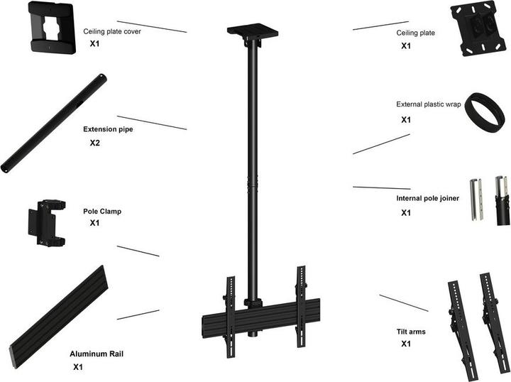 Produktbild Multibrackets M Ceiling Mount Pro MBC1UHD