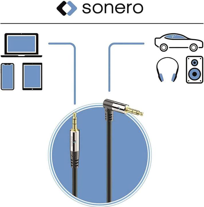 Image du produit Sonero jack 3,5 mm - jack 3,5 mm (1 m, Jack 3,5 mm (AUX))