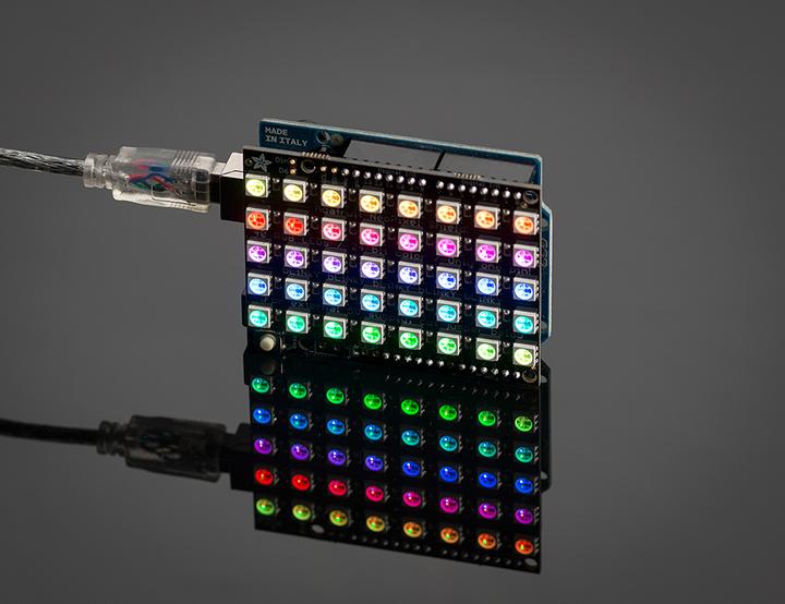 Produktbild Adafruit NeoPixel Shield for Arduino 40 RGB LED Pixel Matr