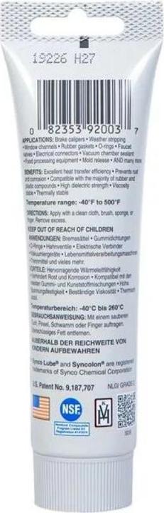Actual product image Synco Lube Super Lube Silicone Lubricant with PTFE 85g white (Accessories)