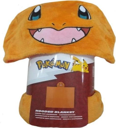 Produktbild Halantex Pokémon Coral Decke mit Mütze Glumanda 120 x 150 cm (120 x 150 cm)