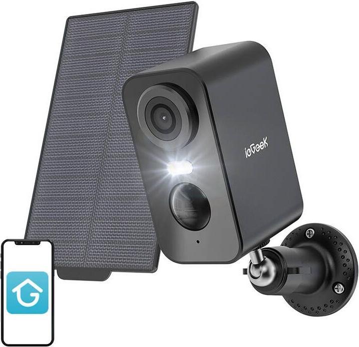 IeGeek Wireless 3MP WiFi outdoor camera ZS-GX3S black with solar panel (2304 x 1296 Pixels)