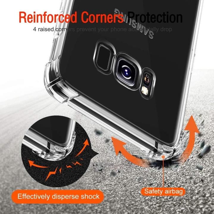 Actual product image Screenguard Samsung Galaxy S8 Case Crystal Soft Airbag Bumper (Samsung Galaxy S8)