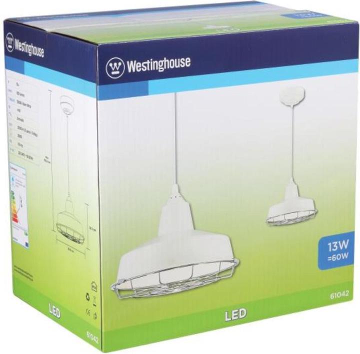Image du produit Westinghouse Suspension LED Academy Blanc avec cage amovible (900 lm)