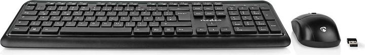 Image du produit Nedis KBMCW100BKDE Kit souris et clavier sans fil Connexion souris et clavier : USB 800 / 1200 / 160 (DE, Sans fil, Filaire)
