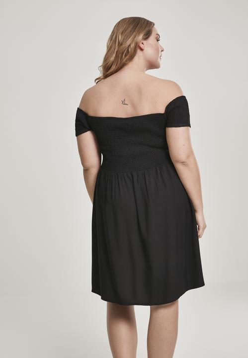 Produktbild Urban Classics Ladies Smoked Off Shoulder Dress (3XL)