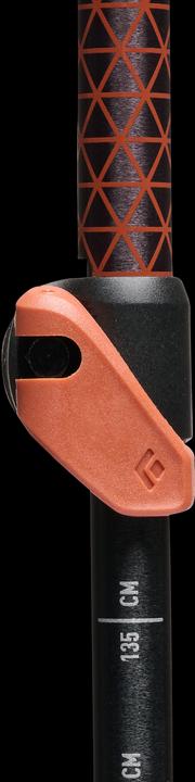 Actual product image Black Diamond Trekkingst?cke Trail Cork (anthrazit/orange, 1 Paar, 100-140 cm) (100 - 140 cm)