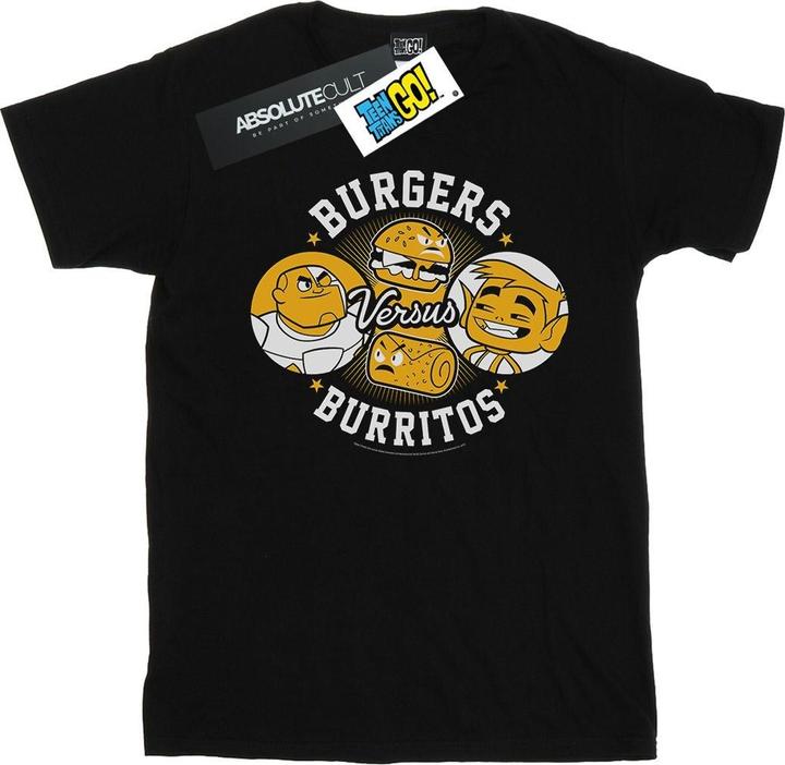 Teen Titans Go Burgers Vs Burritos TShirt (M)