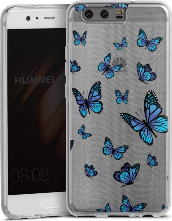 DeinDesign Silikon Hülle für Huawei P10 Handyhülle Case Smartphone Schutzhülle Muster Schmetterling (Huawei P10)