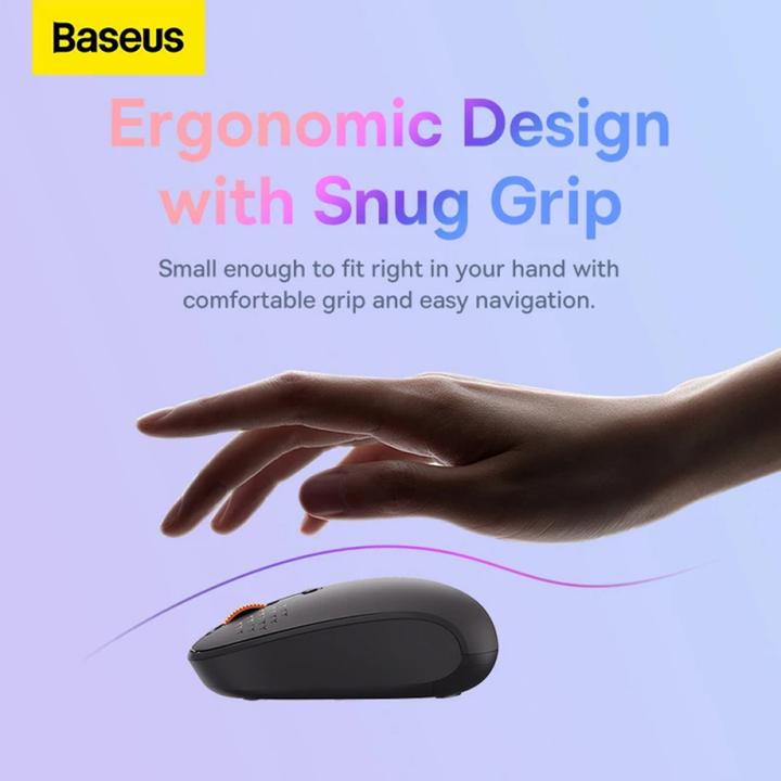 Immagine prodotto Baseus Mouse wireless F01B Tri-Mode 2.4 G BT 5.0 1600 DPI (grigio ghiaccio) (Senza fili)