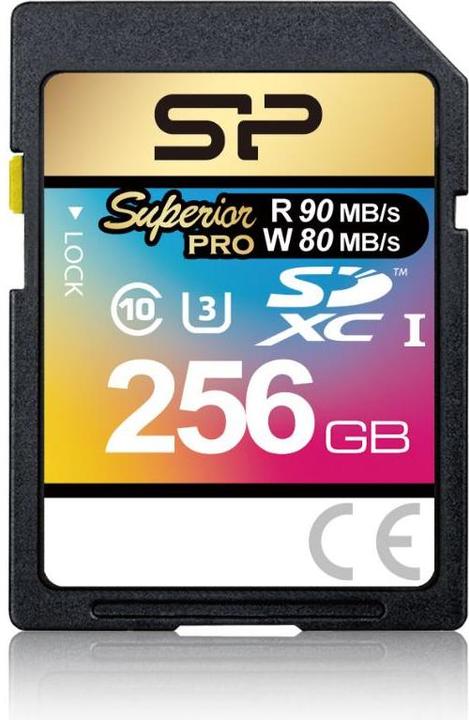Productafbeelding Silicon Power geheugenkaart SDXC 256 GB Superior Pro UHS-1 U3 (256 GB, SDXC, U3, UHS-I)
