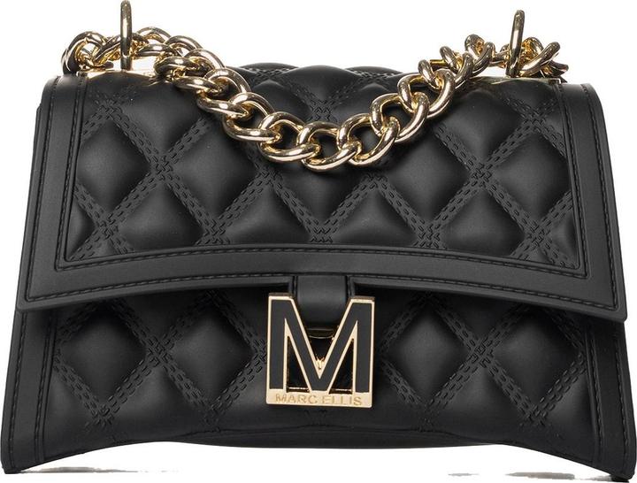 Marc Ellis Damen Schultertasche - Modell Novara Plus - 100% Gummi - 19.5 X 12.5 X 8.0 Cm