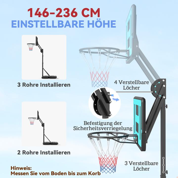 Immagine prodotto SportNow Basketballkorb Stahl, Kunststoff Schwarz