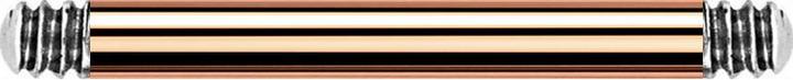 Star Piercing Micro Barbell-Stab rosegold (ohne Messing, Chirurgenstahl 316L)
