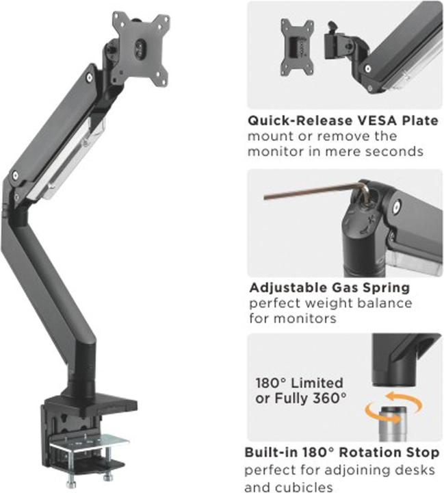 Produktbild Roline LCD-Arm. Tischbef,Gasfeder (Tisch)