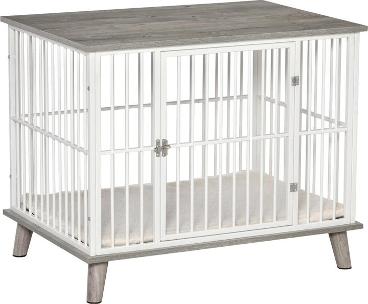 PawHut Hundekäfig mit erhöhtem Design