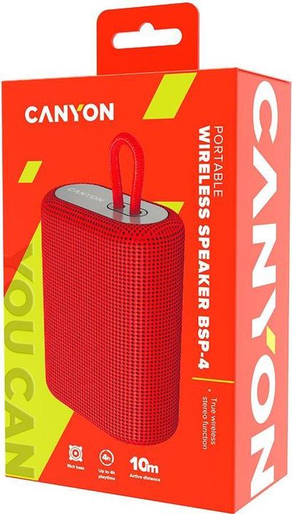 Produktbild Canyon Bluetooth speaker BSP-4 5W (4 h, Batteriebetrieb)