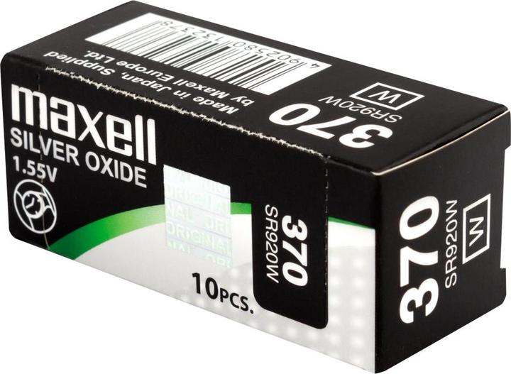 Actual product image Maxell Button cell SR920W 10 pieces (10 pcs., SR920, SR69, 39 mAh)