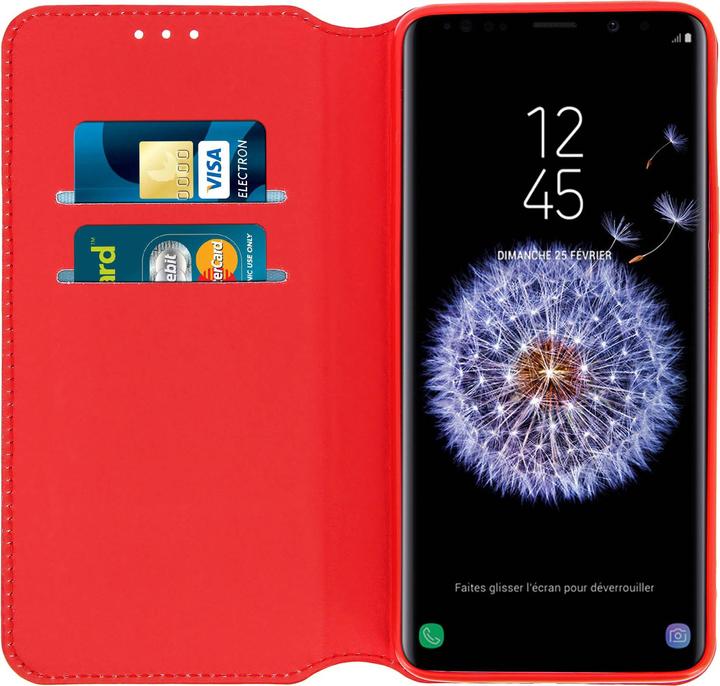 Produktbild Avizar Flip Cover Geldbörse Classic Edition für Samsung Galaxy S9 – Rot (Samsung Galaxy S9)