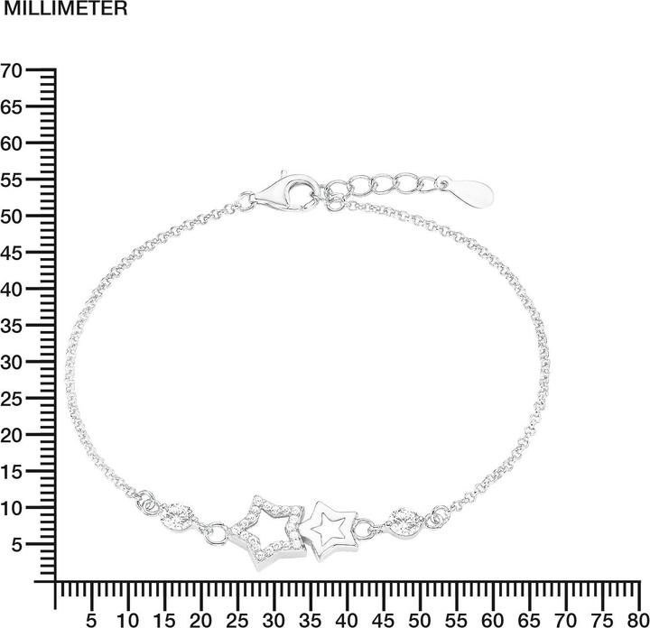 Immagine prodotto Amor Gioielli a forma di stella (19 cm, Argento)