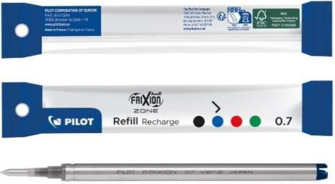 Produktbild Pilot FriXion Ball Zone Refill 0.7 (Ersatzmine, Blau, 0.35 mm)