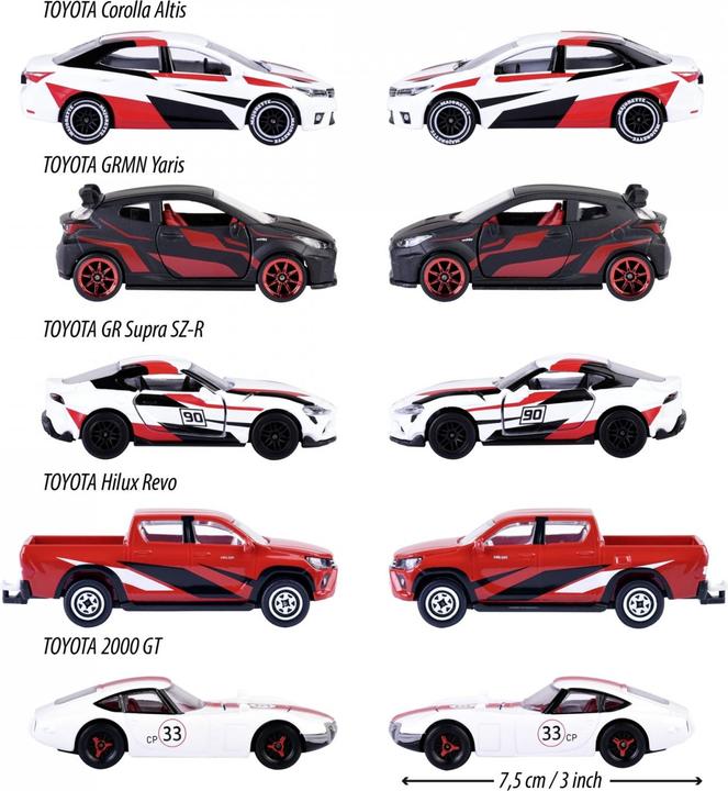Produktbild Majorette Toyota Racing 5 Pieces Giftpack