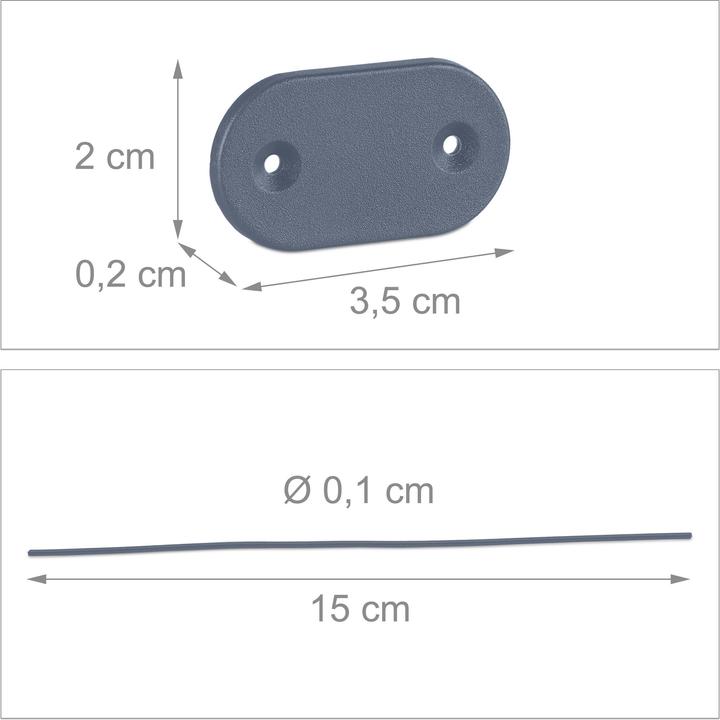 Actual product image Relaxdays 52-pcs. privacy screen attachment (10 cm)
