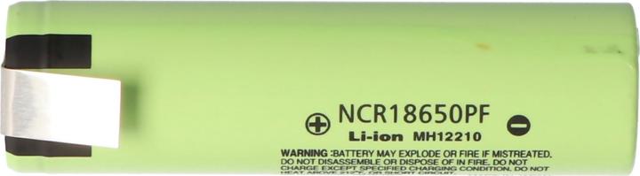 Actual product image Panasonic Akku NCR18650PF – (NCR18650PD) + Lötfahne Z (1 pcs., 18650, 2900 mAh)