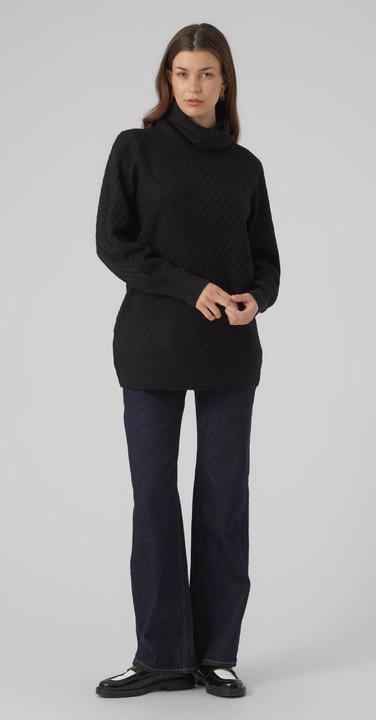 Produktbild Vero Moda VMANJASTINNA LONG COWL PULLOVER GA EXC Strickpullover (S)