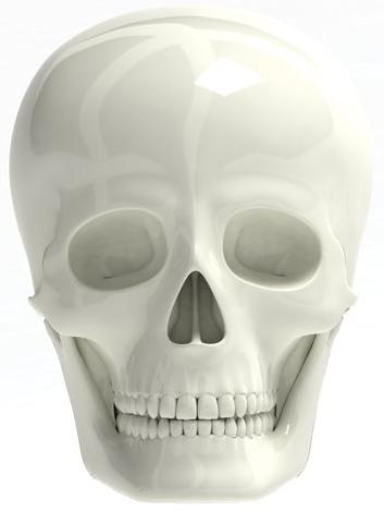 Actual product image Luckies Skull valve caps