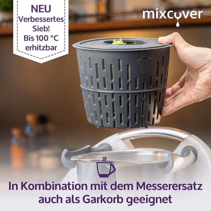 Produktbild Mixcover Salatschleuder kompatibel mit Thermomix TM6 TM5