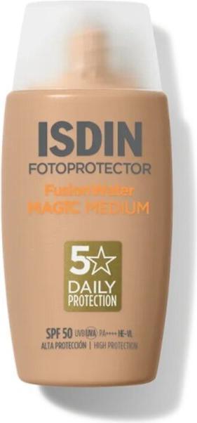 Actual product image Isdin Srl Fusion Water Magic Color 50ml (Suntan cream, SPF 50, 50 ml)