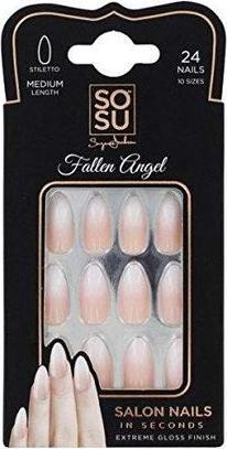 Produktbild Sosu Cosmetics - Artificial nails Fallen Angel (Salon Nails) 24 pcs