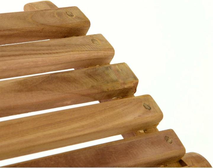 Produktbild VCM Strandliege faltbar Sonnenliege Gartenliege Liege Teakholz Faltliege (160 cm)