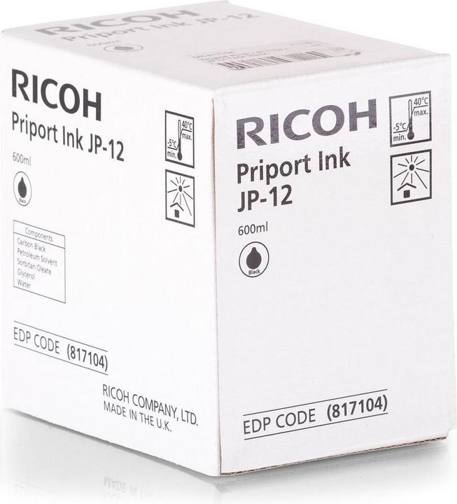 Produktbild RICOH JP12 Nachfülltinte schwarz -1 Stück