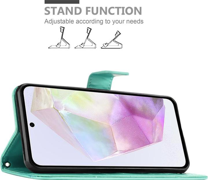 Actual product image Cadorabo Cover for Samsung Galaxy A35 with floral pattern (Samsung Galaxy A35)