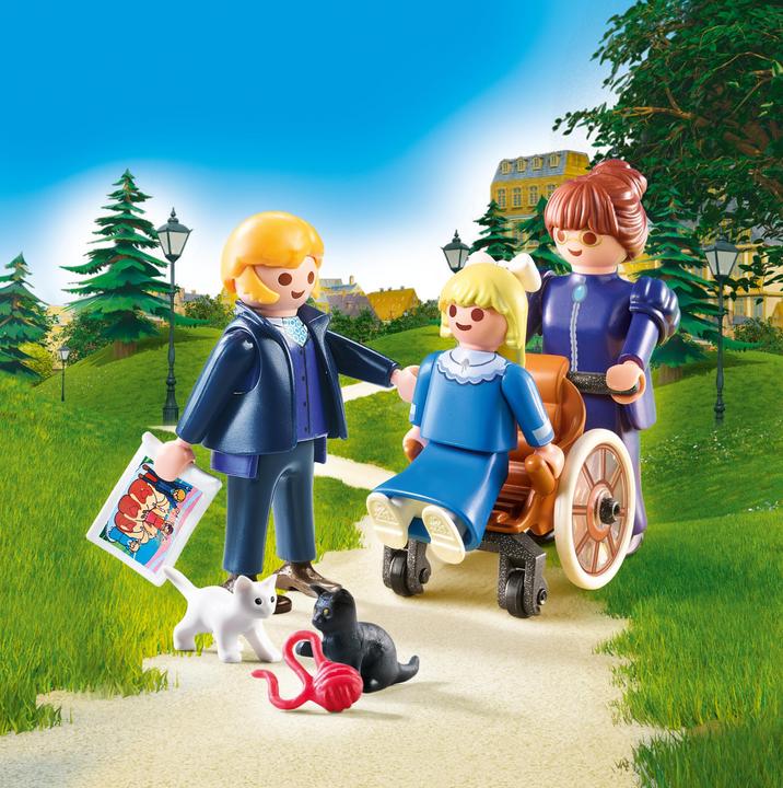Produktbild Playmobil Clara mit Vater und Fräulein Rottenmeier (70258, Playmobil Heidi)