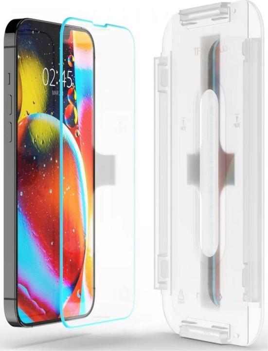 Produktbild Spigen Gehärtetes Glas GLAS.tR ez Passend für Apple iPhone 13 (1 Stück, Apple iPhone 14, Apple iPhone 16e, Apple iPhone 13 Pro, Apple iPhone 13)