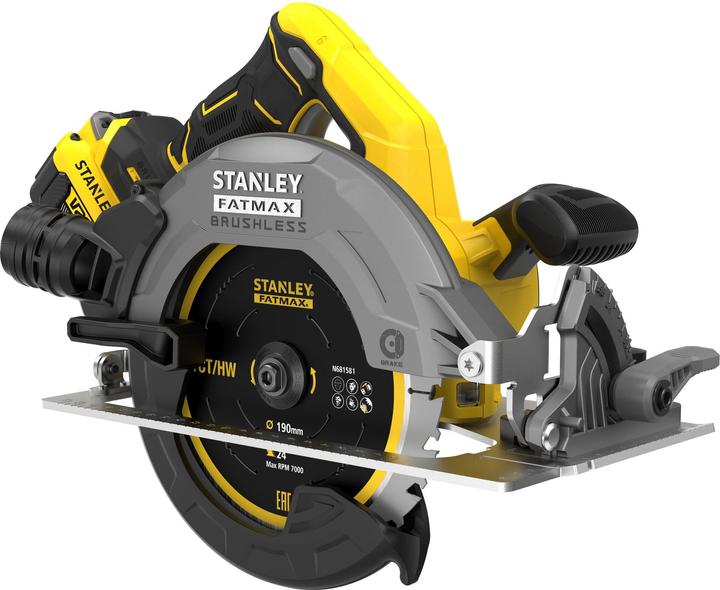 Image du produit Stanley Scie circulaire sans fil FatMax V20 SFMCS550M2K (18V, 4.0Ah, sans balai, profondeur de coupe sans