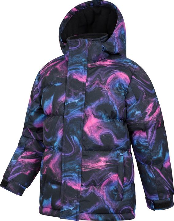 Actual product image Mountain Warehouse Childrens/Kids Snow II Printed Water Resistant Padded Jacket (146, 152)