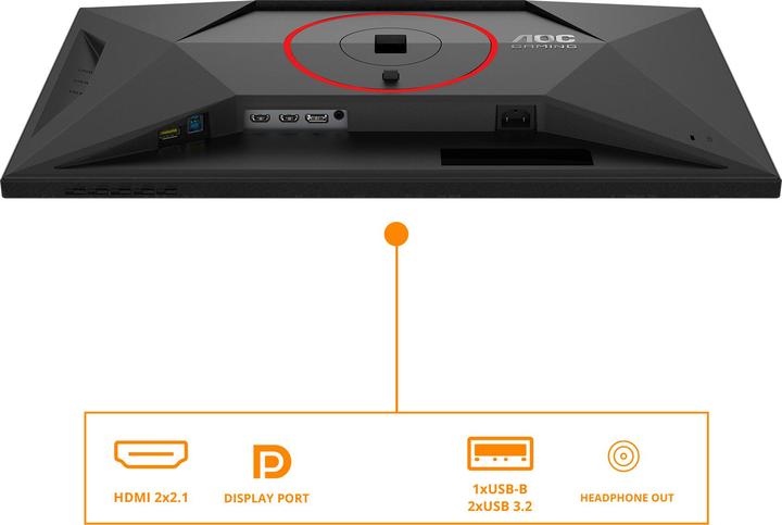 Actual product image AOC U27G4R (3840 x 2160 Pixels, 27")