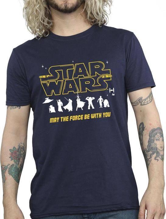 Immagine prodotto Star Wars Silhouettes Force Maglietta Uomo (4XL)