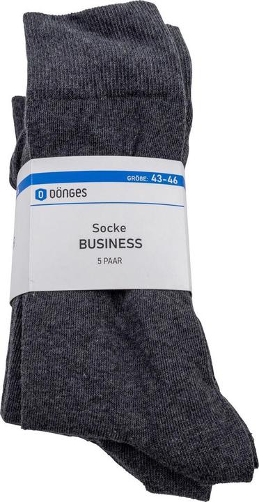 Actual product image Dönges Business cotton sock, grey, size 43-46 (43 - 46)
