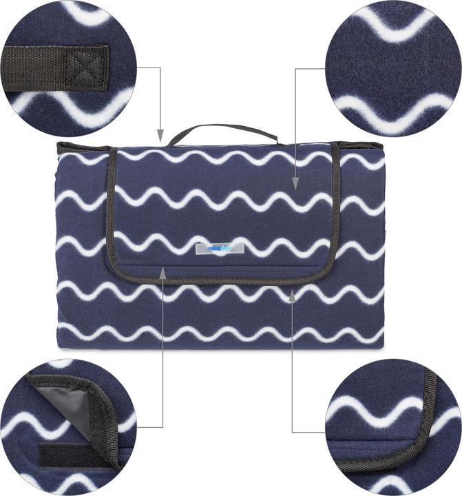 Actual product image Relaxdays Picnic blanket